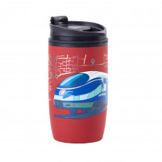 Термостакан Unicup_Поезд 300 мл, покрытие soft touch, красный Термостакан Unicup_Поезд 300 мл, покрытие soft touch, красный
