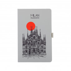 Блокнот Парма_Duomo Milan, формат А5, серый Блокнот Парма_Duomo Milan, формат А5, серый