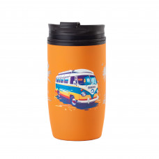 Термостакан Unicup_Travel 300 мл, покрытие soft touch, оранжевый Термостакан Unicup_Travel 300 мл, покрытие soft touch, оранжевый