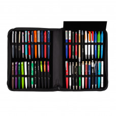 Презентационный кейс ручек и карандашей Океан, черный с желтым Презентационный кейс ручек и карандашей Океан, черный с желтым