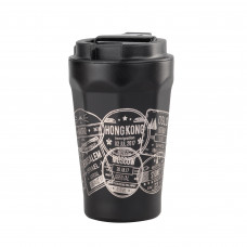 Термостакан Legend_Вояж 390 мл с индикацией температуры, покрытие пудра, черный Термостакан Legend_Вояж 390 мл с индикацией температуры, покрытие пудра, черный